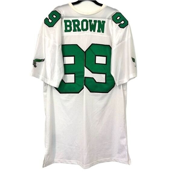 Mitchell & Ness Throwbacks Jerome Brown Philadelphia Eagles Jersey 56 - Picture 1 of 7